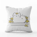 Cute Cat Pillowcase by Ljojo: Modern Design Home Decor Cushion Cover for Sofa