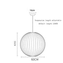 Designer Silk Pendant Lamp: Elegant Living Room Lighting by Ljojo