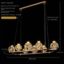 Crystal Pendant Light for Luxury Living Room - Dandelion Design | Ljojo