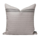 Ljojo Luxury Leather Woven Throw Pillow Set