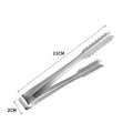 Ljojo Mini Sugar Ice Cube Clip BBQ Tongs - Stainless Steel Kitchen Utensil