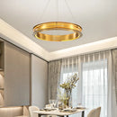 Modern Iron Round Chandelier Luxury Stand Lighting Palace Floor Large Hall Hanging Lamp