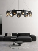 Nordic Smoke Grey/Gold Glass Pendant Light - Modern Kitchen Island Chandelier by Ljojo