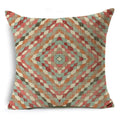 Ljojo Mandala Graffiti Cushion Cover 45x45cm Linen Pillow Case for Sofa Bed Decor