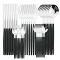 Ljojo 40Pcs Stainless Steel Cutlery Set for Dining and Kitchen