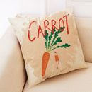Fruit Girl Print Linen Pillowcase by Ljojo: Office Car Living Room Sofa Decor