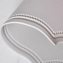 Ljojo Light Grey Faux Leather Oval Placemats for Stylish Table Decor