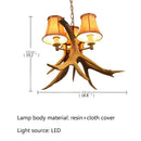LED Antler Chandelier Pendant Light for Dining Room Decor by Ljojo