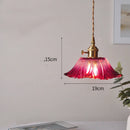 Nordic Purple Glass LED Pendant Lights - Elegant Chandelier for Kitchen & Dining Room by Ljojo