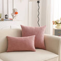 Ljojo Linen Pillow Cover in Green, Grey, White, Cream & Mustard - 12x20", 18x18", 25x25"