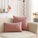 Ljojo Linen Pillow Cover in Green, Grey, White, Cream & Mustard - 12x20", 18x18", 25x25"