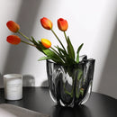 Ljojo™ Glass Vase Floral Decoration - Elegant Arrangement for Home, Living Room, Porch