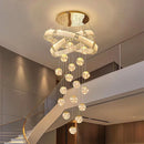 Ljojo LED Pendant Staircase Chandeliers for Modern Living Room Lighting