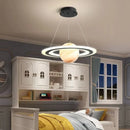 LED Glass Ball Pendant Lamp Creative Children Room Chandelier Ljojo Boy Bedroom Decor Light