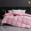 Ljojo Luxe Goose Down Quilt | Fluffy Queen King Size Duvet with Cotton Shell