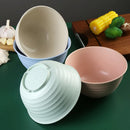 Ljojo 17cm Round Wheat Straw Noodle Bowl - Creative Kitchen Tableware