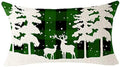 Christmas Wishes Animal Family Linen Pillowcase by Ljojo