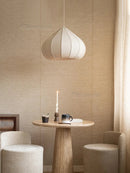 Wabi Sabi Nordic Fabric Pendant Light for Foyer Bedroom Restaurant Indoor Home Decor by Ljojo