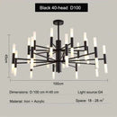 Ljojo Luxury Multi-Head Ceiling Chandelier LED Lighting Fixtures