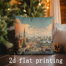 Christmas Pillow Covers by Ljojo: Festive Pattern Cushion Cover for Sofa, Bedroom, Car