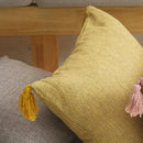 Ljojo Linen Tassel Throw Pillow Covers - Boho Farmhouse Home Decor