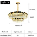 Ljojo Luxury Circular Crystal Chandelier for Bedroom and Living Room Decor