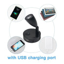 Ljojo 12V LED Reading Light with USB Charger for Camper Van Trailer Bed