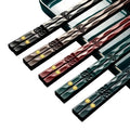 Ljojo Metal Chopsticks Set: Japanese & Chinese Sushi Alloy Non-slip Reusable Sticks