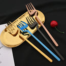 Ljojo 24Pcs Stainless Steel Flatware Set: Matte Knife Fork Spoon Teaspoon for Dining & Kitchen