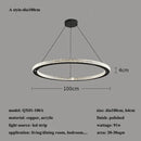 Modern Minimalism Round Ring Led Pendant Lights - Copper Chandeliers by Ljojo