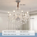 French Crystal Chandelier: Elegant Glass Pendant Lights for Living Room by Ljojo