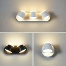 Ljojo LED Swivel Wall Sconces, Aluminum Up Down Light, 3000K Warm White, 6500K White