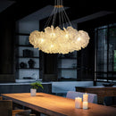 French Art Living Room Pendant Light Cream Luxury Hall Hanging Lamp - Ljojo