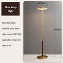 Ljojo Modern LED Brass Walnut Chandelier | Stylish Pendant Lamp for Restaurant Living Room