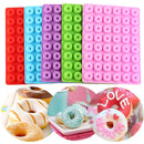 Ljojo 48 Hole Chocolate Donut Silicone Mold Pastry Decorating Tools