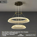 Ljojo Modern LED Ring Chandelier Luxury Restaurant Living Room Bedroom Villa Home Decoration