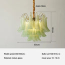 Luxury Colorful Glass E14 Pendant Lights Retro Art Chandeliers by Ljojo
