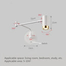 Adjustable Swing Arm LED Wall Lamps Touch Sensor Sconce Lights Ljojo Modern Decor Bedside