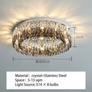 LED Crystal Ceiling Light Fixture for Living Room Kitchen by Ljojo - Modern Home Decor