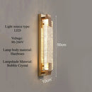 Ljojo Crystal Bubble Wall Light Modern LED Fixture for Bedroom Living Room Home Decor