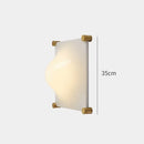 Ljojo White Raindrop LED Wall Lamp for Bedroom - Modern Square Background Light
