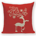 Elk Snowflake Santa Claus Gloves Christmas Pillowcase by Ljojo