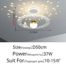 Astronaut Room Pendant Light Dimmable with Remote - Creative Space Starry Sky Eye Protection - Ljojo