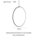 Ljojo Minimalist Line Chandeliers: Elegant LED Pendant Lighting with Magnetic Suction Connection