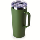 Ljojo 24oz Double Wall Coffee Tumbler with Handle Lid Stainless Steel Insulated Cup