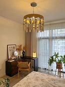French Rope Pendant Light Chic Home Decor by Ljojo, Elegant Lighting Fixture for Dining Living Bedroom