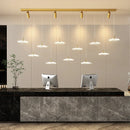 LED Lotus Leaf Restaurant Chandelier | Modern Creative Bar Lighting by Ljojo