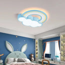 Ljojo Cartoon Rainbow Cloud Ceiling Light for Children's Bedroom - Princess Room Lighting Fixtures