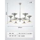 Modern Living Room Pendant Light Chandelier by Ljojo: Space Age Metallic Bedroom Study Luster