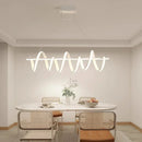 Spiral Winding Bar Aluminum Line Chandelier - Ljojo